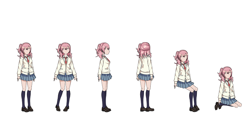 AN都市人物带万能动作 多视角女人物336