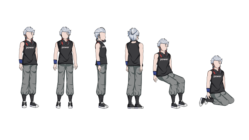 AN都市人物带万能动作 多视角男人物319