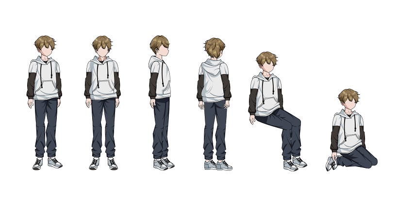 AN都市人物带万能动作 多视角男人物320