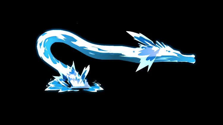 AN蓝色特效素材，蓝色巨龙咆哮