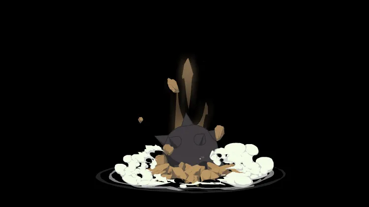 AN特效，铁球落地