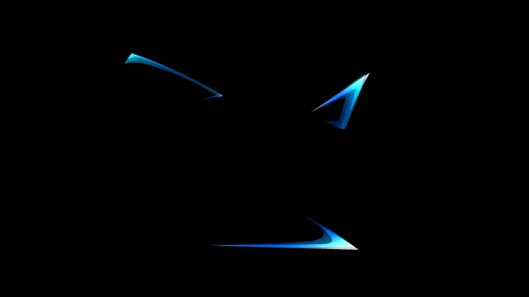 AN蓝色特效素材，剑芒