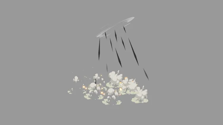 AN特效，黑色空击