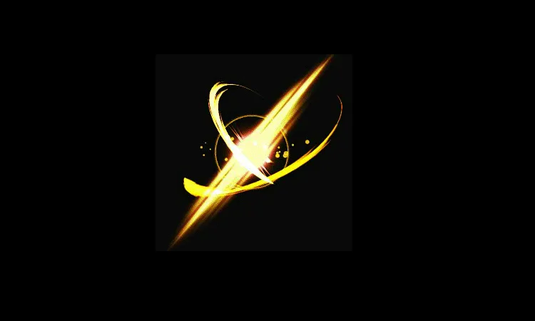 AN蓄力攻击特效，金色一刀