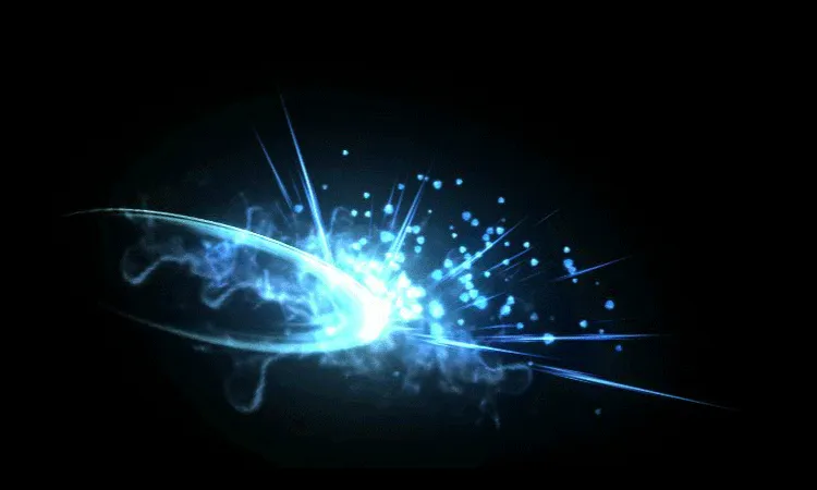 AN蓄力攻击特效，蓝色回旋斩