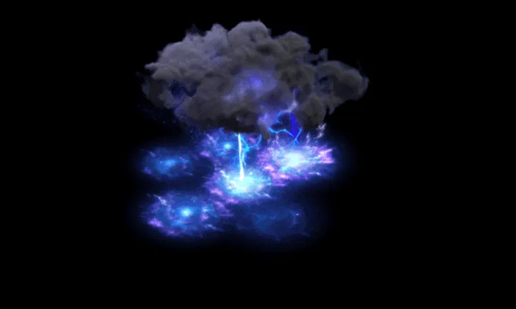 AN雷击特效，雷击01