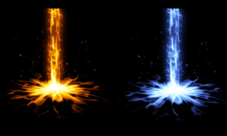 AN冲击波特效，光柱金色蓝色2色