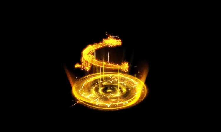 AN龙特效，金龙攻击2