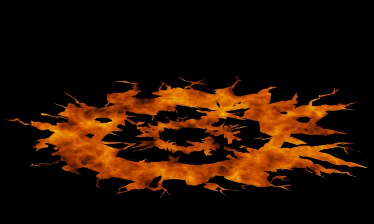 AN地裂特效，地裂岩浆