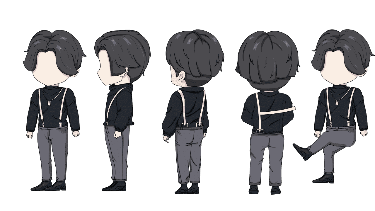 AN都市人物带万能动作，坤哥