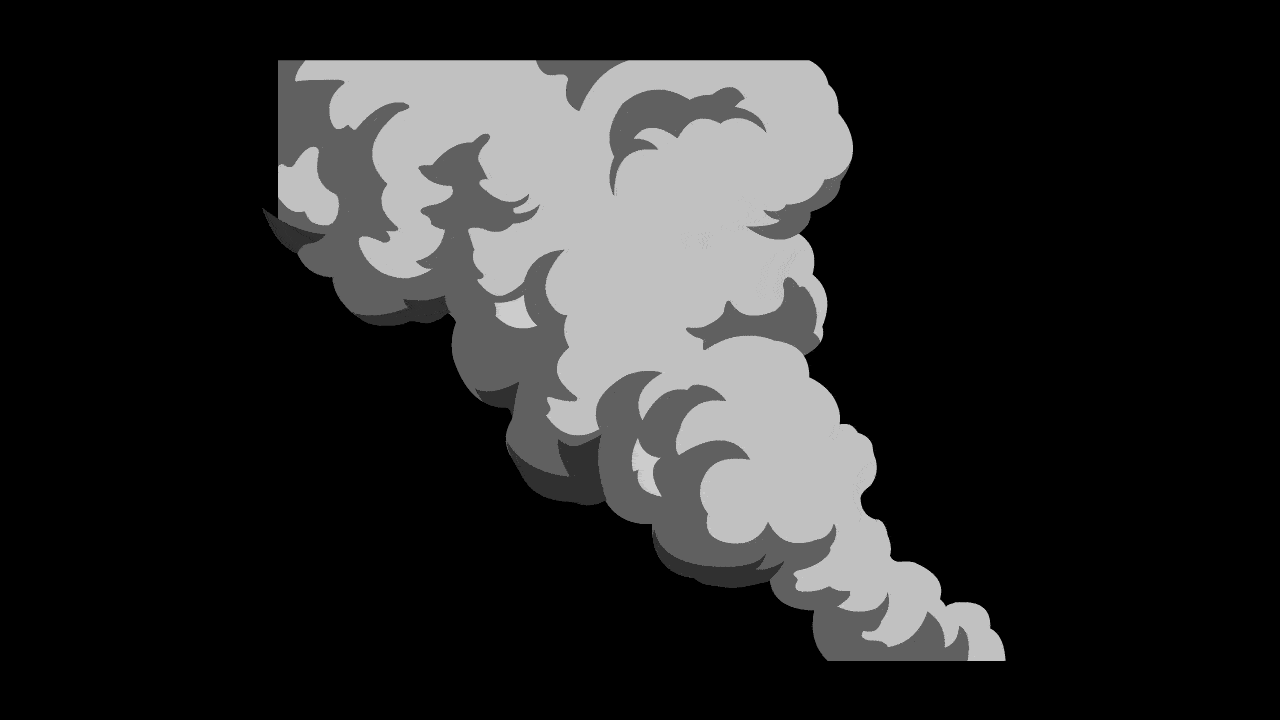 AN人物技能特效素材，烟雾2