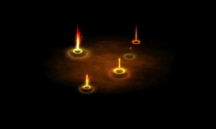 AN技能特效素材，繁星点点受击