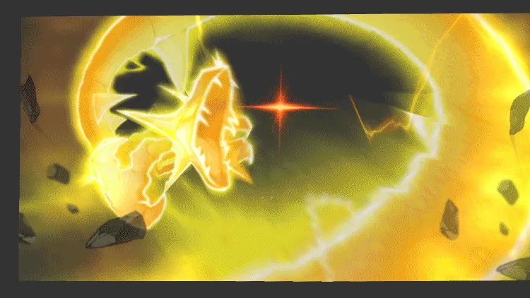 AN全屏特效素材，【龙】黄金雷龙