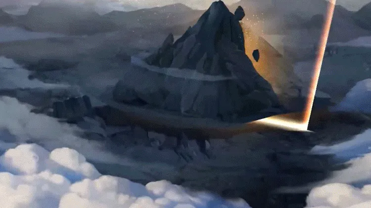 AN全屏特效素材，【斩击】劈山