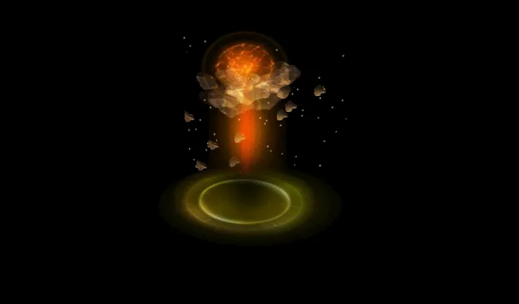 AN技能特效素材，魔法柱施法