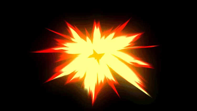 AN全屏特效素材，【爆炸】爆炸过场02