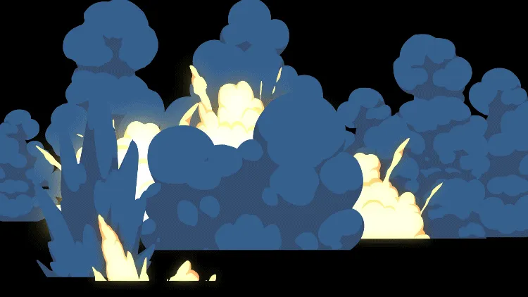 AN全屏特效素材，【爆炸】爆炸过场