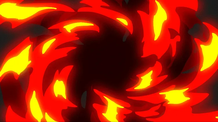 AN全屏特效素材，【火系】火焰过场6