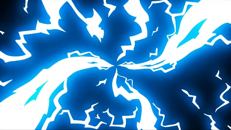 AN全屏特效素材，【雷电】雷电旋转