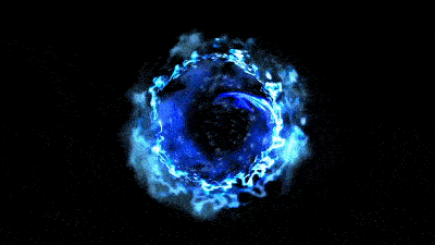 炫酷能量雷电漩涡，特效素材