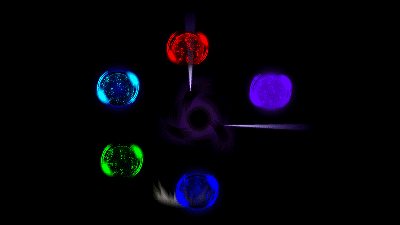 AN格式素材，魔法球能量元素归元