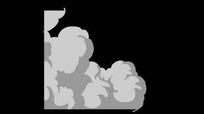 AN格式素材，烟雾消散