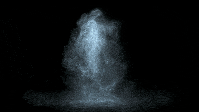 AN格式素材，寒气飘散