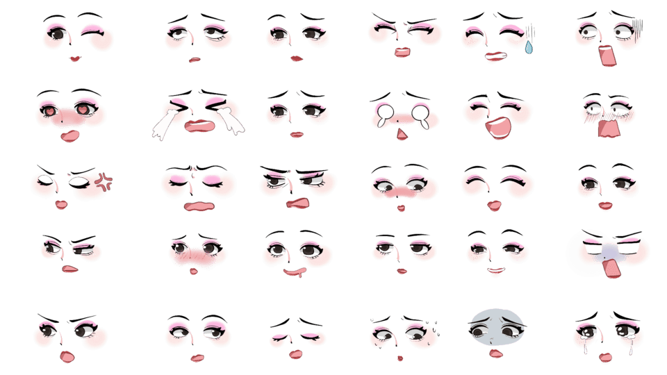 fla格式二次可爱动态女表情17