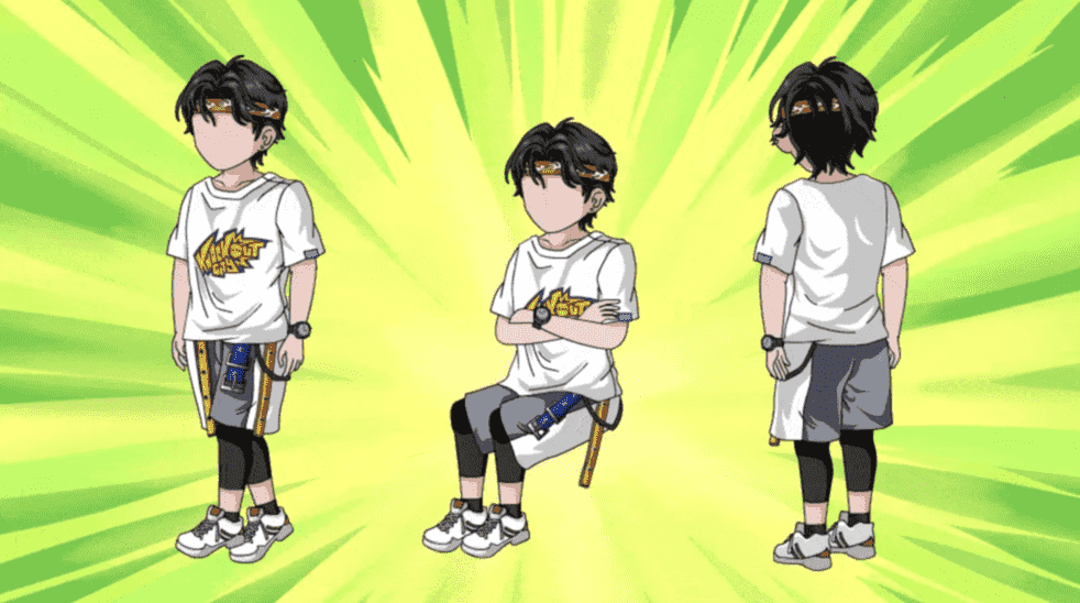 AN都市人物 正背面都市男短裤男