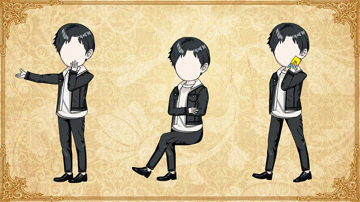 AN都市人物 休闲装男子