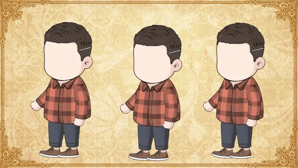 AN都市人物 渐变剪男