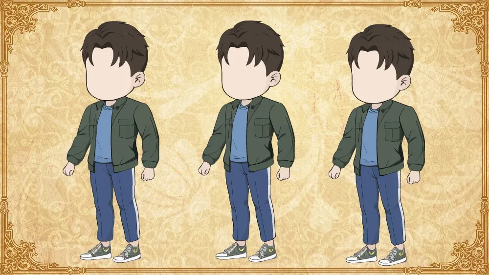 AN乡村人物 怀旧工装男