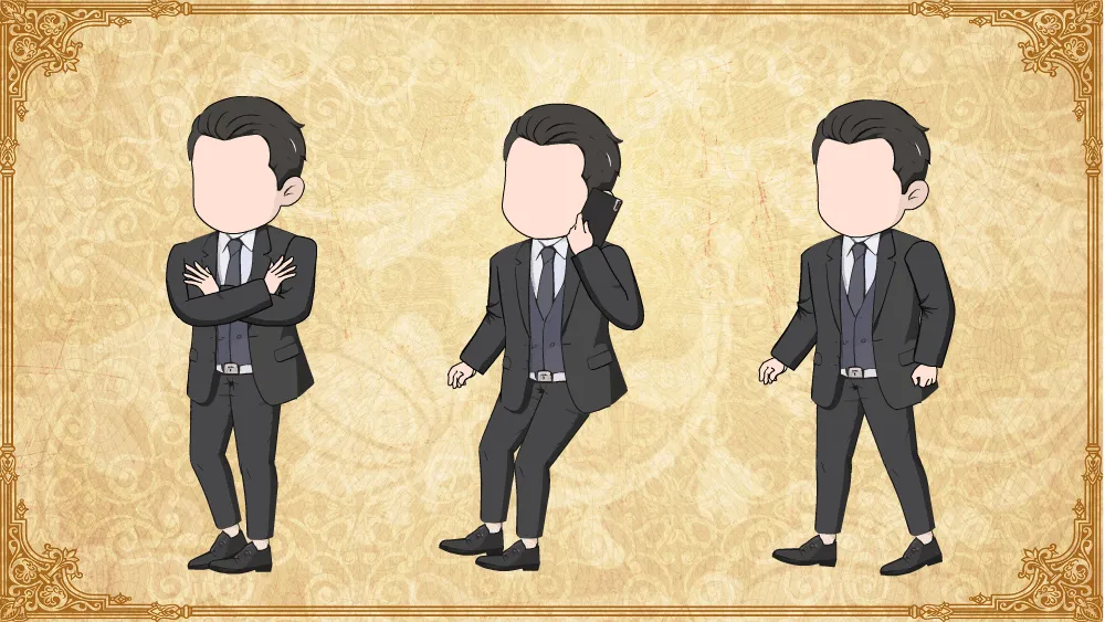 AN都市人物 都市西服男子