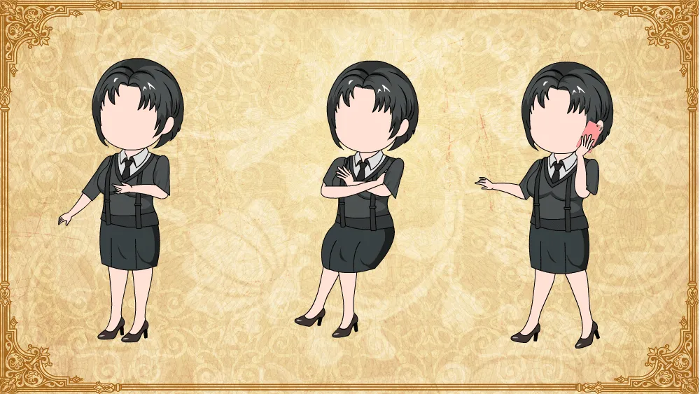 AN都市人物 短发女