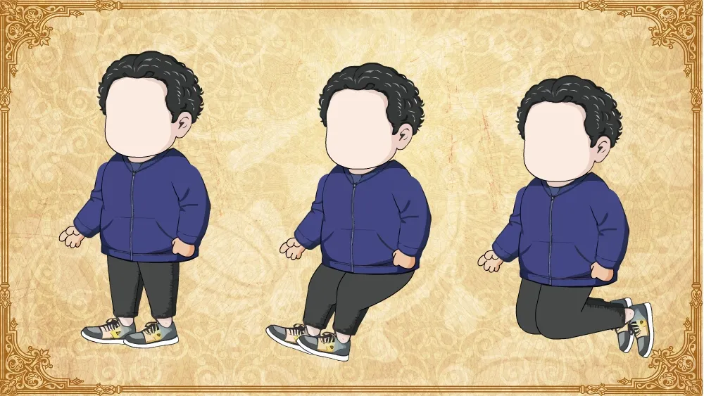 AN都市人物 卷发男