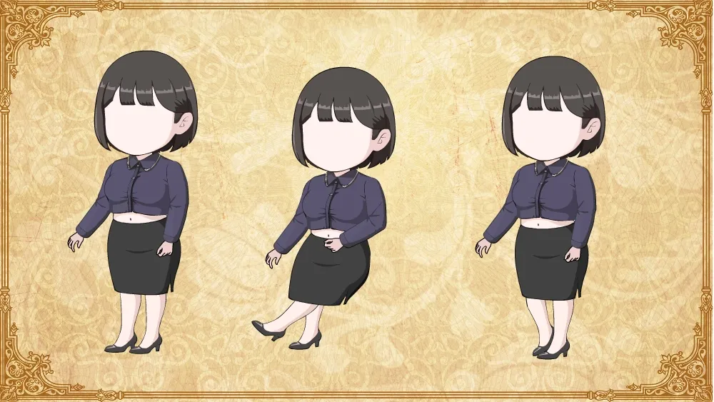 AN都市人物 短裙女01