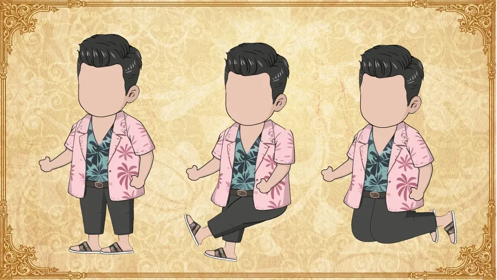 AN都市人物 夏威夷风男子