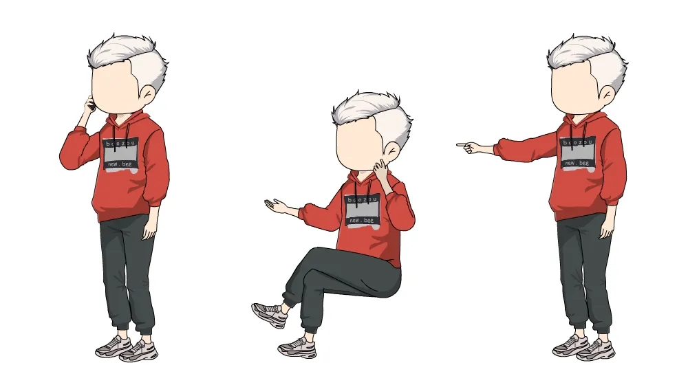 AN都市人物 红色卫衣小哥