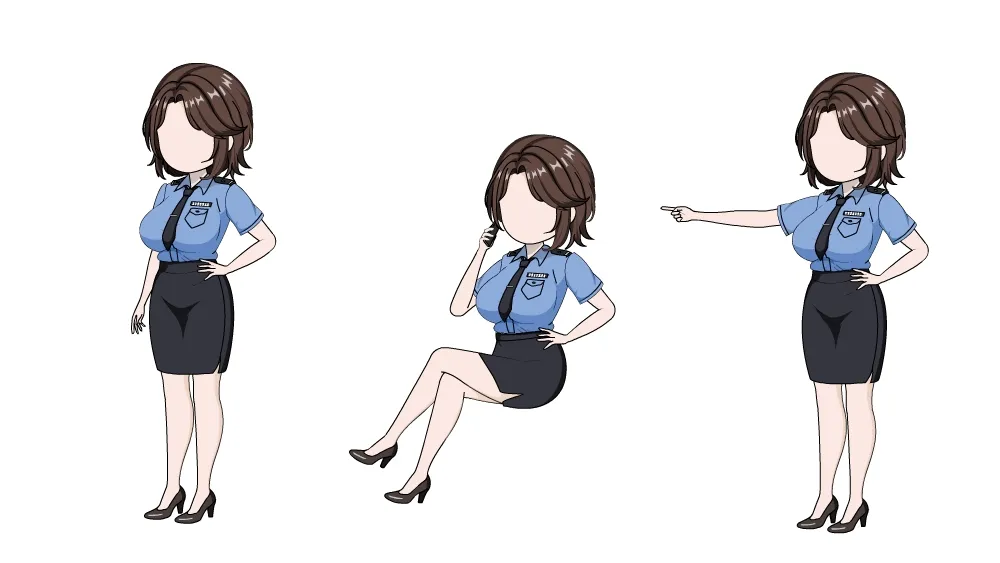 AN都市人物 女交警