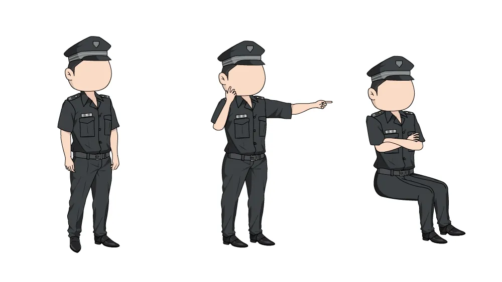 AN都市人物 瘦保安