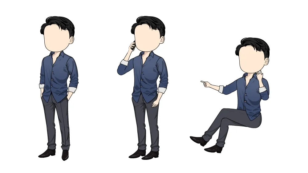 AN都市人物 衬衣男