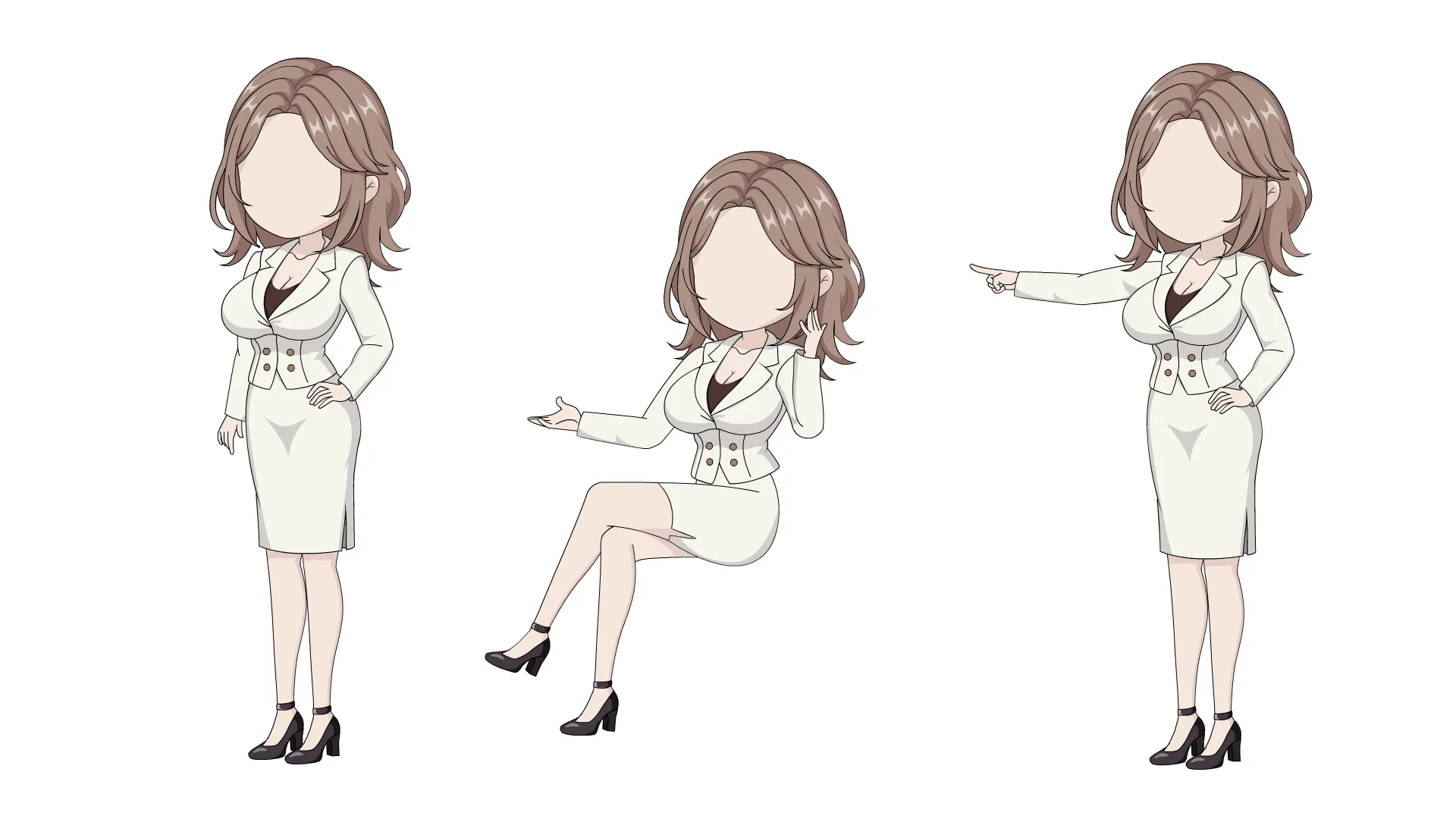 AN都市人物 西装女