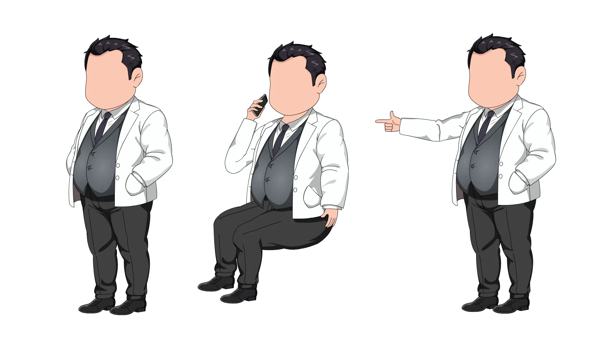 AN都市人物 西服胖子