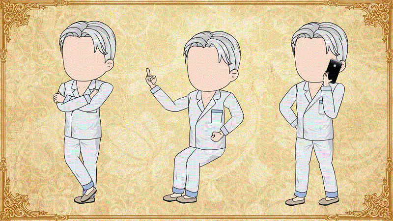 AN都市人物 睡衣男/病服男