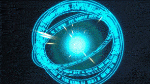 蓝色科技光环激光柱