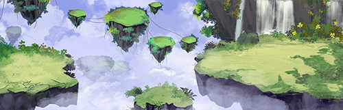 悬浮的草地板块 2