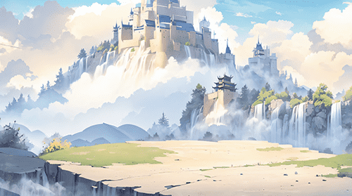 山上的城堡云雾缭绕 3