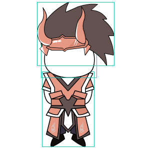 头顶两个角 粉色衣服