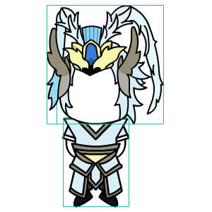 修仙人物 蓝色衣服蓝色头发