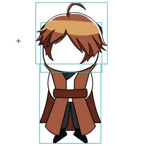 修仙人物 棕色披风棕色头发